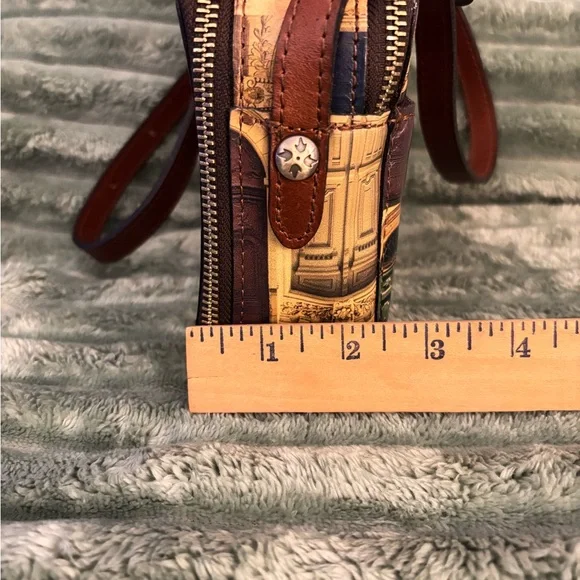 PATRICIA NASH RIMINI DOUBLE ZIP BOX SMALL LEATHER CROSSBODY - Picture 3 of 15